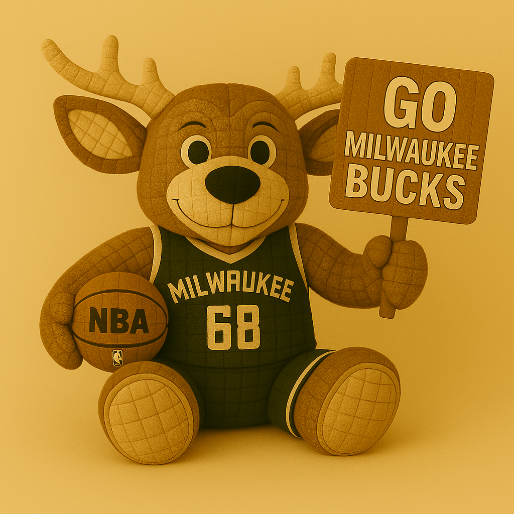 Limited Edition - NBA 11 MB Milwaukee Bucks Handmade Crochet