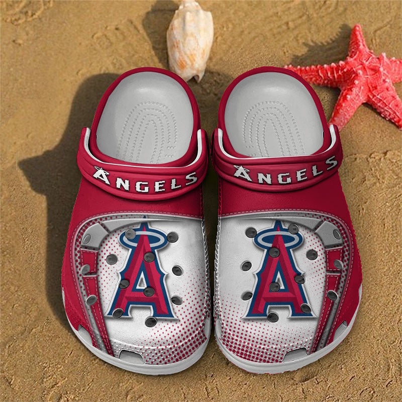 LIMITED EDITION - NEW CUSTOMIZED MLB27 LAA LOS ANGELES ANGELS CLOGS
