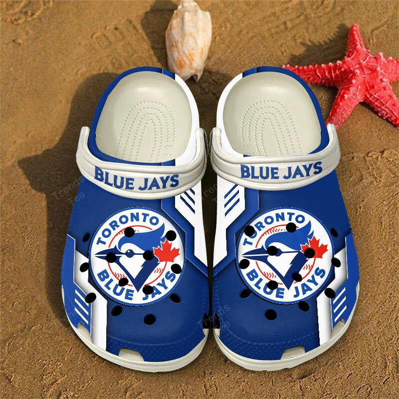 LIMITED EDITION - NEW CUSTOMIZED MLB12 TBJ TORONTO BLUE JAYS CLOGS