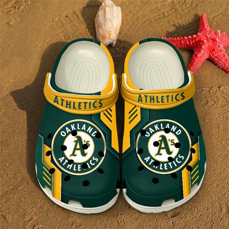 LIMITED EDITION - NEW CUSTOMIZED MLB23 OAS OAKLAND ATHLETICS CLOGS