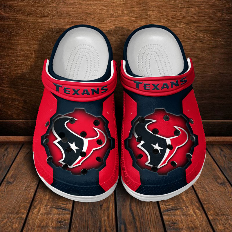LIMITED EDITION - NEW CUSTOMIZED NFL15 HTT HOUSTON TEXANS CLOGS