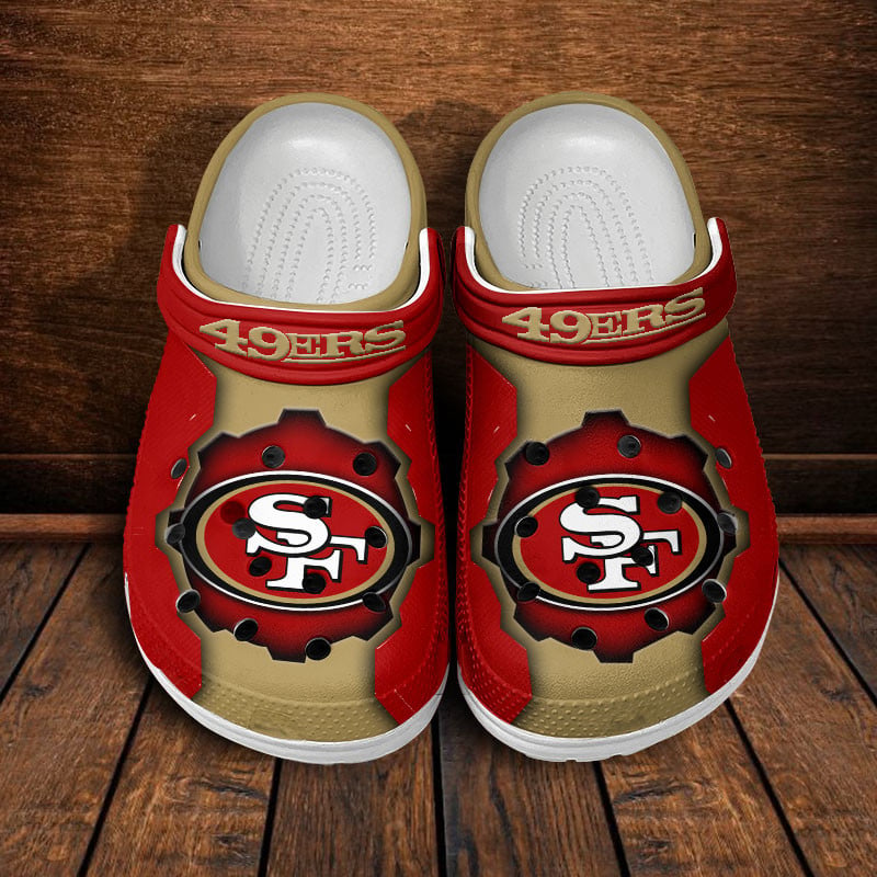 LIMITED EDITION - NEW CUSTOMIZED NFL11 SF49 SAN FRANCISCO 49ERS CLOGS