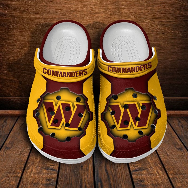 LIMITED EDITION - NEW CUSTOMIZED NFL12 WTC WASHINGTON COMMANDERS CLOGS