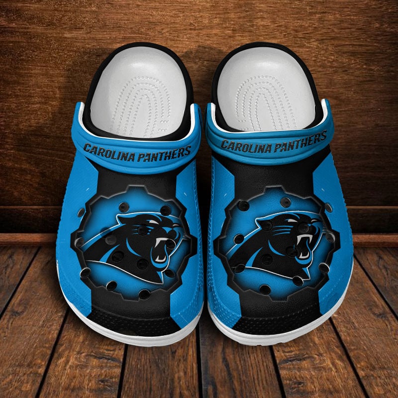 LIMITED EDITION - NEW CUSTOMIZED NFL23 CLP CAROLINA PANTHERS CLOGS