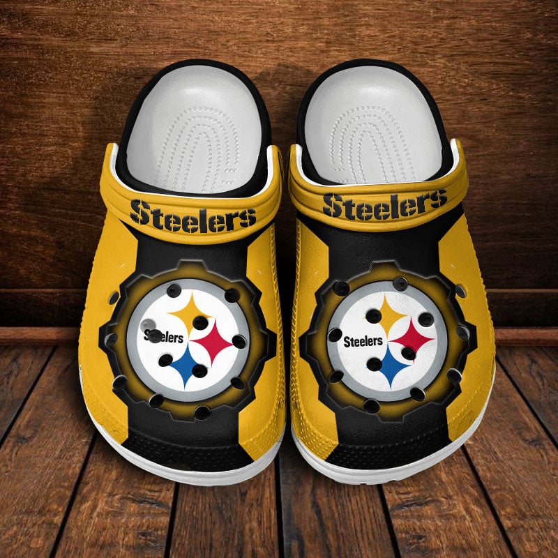 LIMITED EDITION - NEW CUSTOMIZED NFL14 PSB PITTSBURGH STEELERS CLOGS