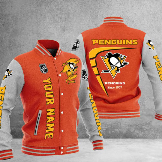 LIMITED EDITION - NEW PREMIUM NHL26 PBP PITTSBURGH PENGUINS BASEBALL JACKET