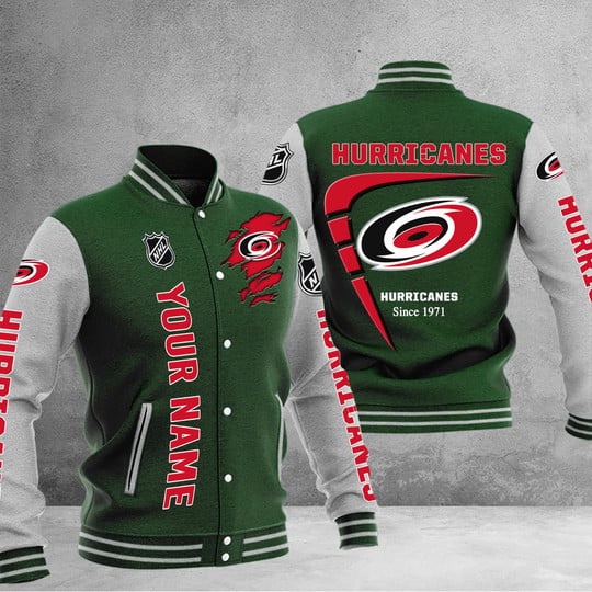 LIMITED EDITION - NEW PREMIUM NHL07 CLH CAROLINA HURRICANES BASEBALL JACKET