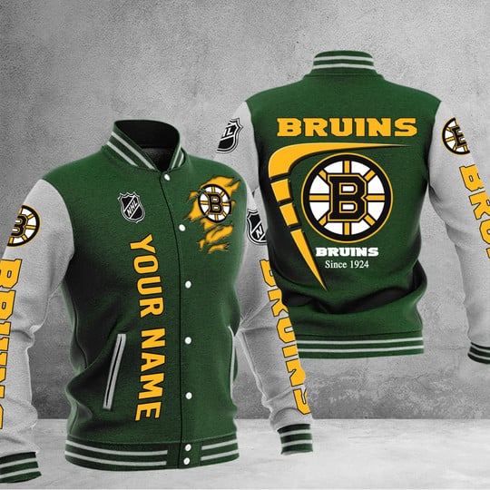 LIMITED EDITION - NEW PREMIUM NHL02 BTB BOSTON BRUINS BASEBALL JACKET