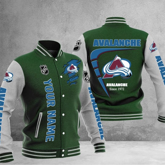 LIMITED EDITION - NEW PREMIUM NHL05 CAL COLORADO AVALANCHE BASEBALL JACKET