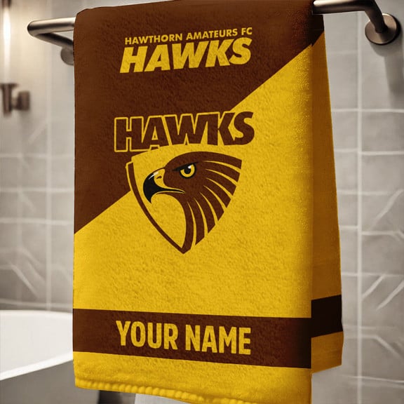 LIMITED EDITION - NEW 10 HTH PERSONALIZED BATH TOWEL GIFT FOR FANS