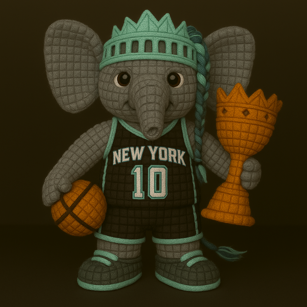 LIMITED EDITION - WNBA 01 NYL NEW YORK LIBERTY HANDMADE CROCHET