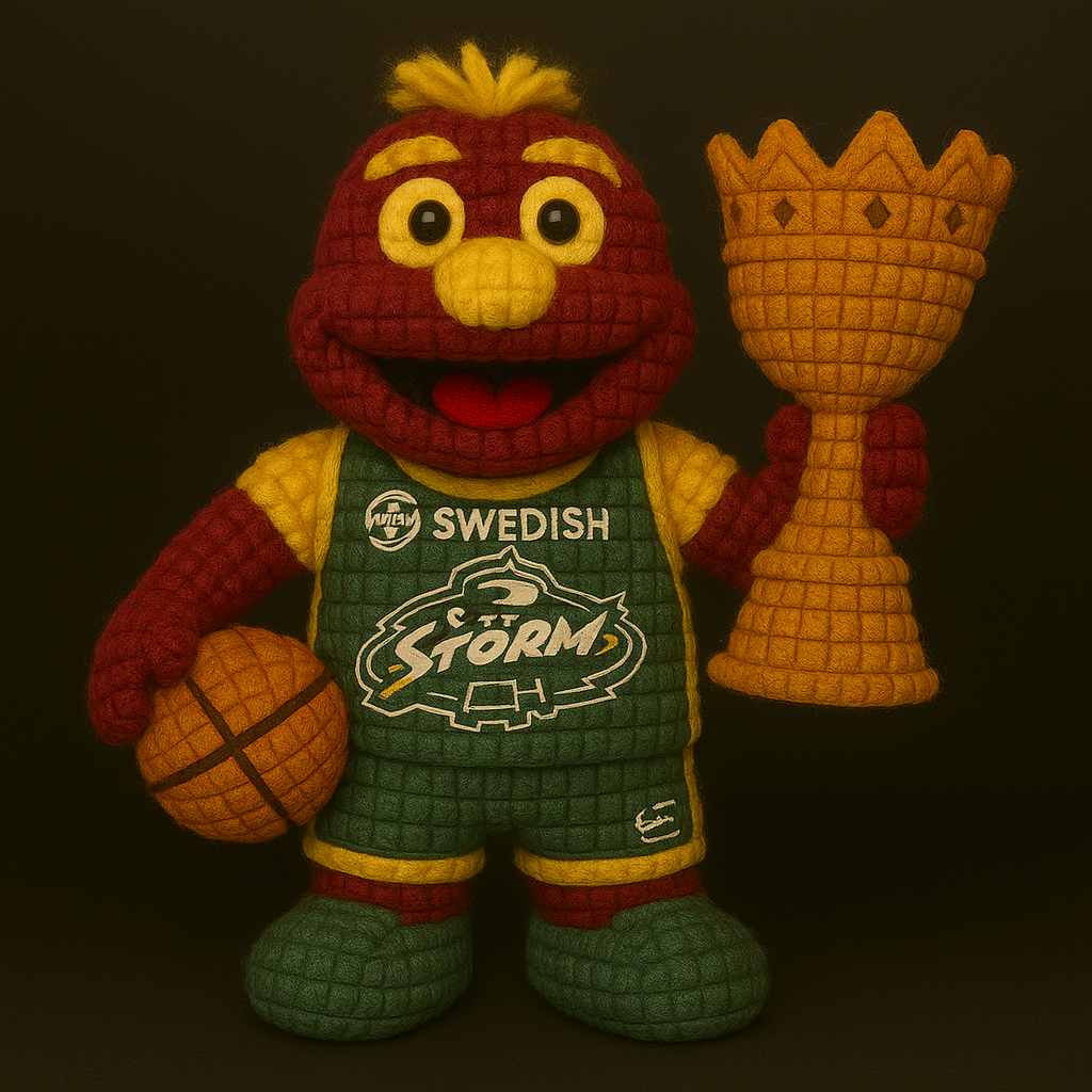 LIMITED EDITION - WNBA 05 STS SEALTTLE STORM HANDMADE CROCHET