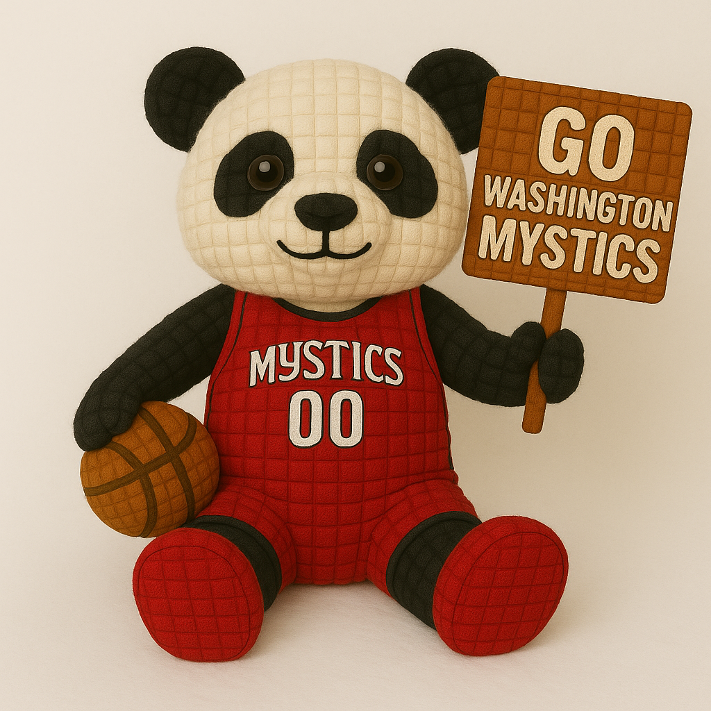 LIMITED EDITION - WNBA 09 WSM WASHINGTON MYSTICS HANDMADE CROCHET