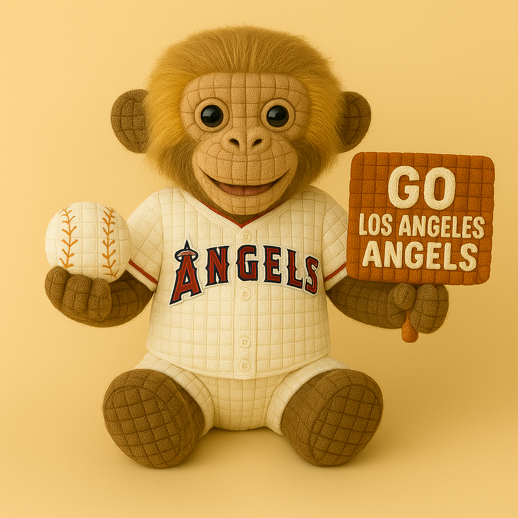 LIMITED EDITION - MLB 20 LAA LOS ANGELES ANGELS HANDMADE CROCHET