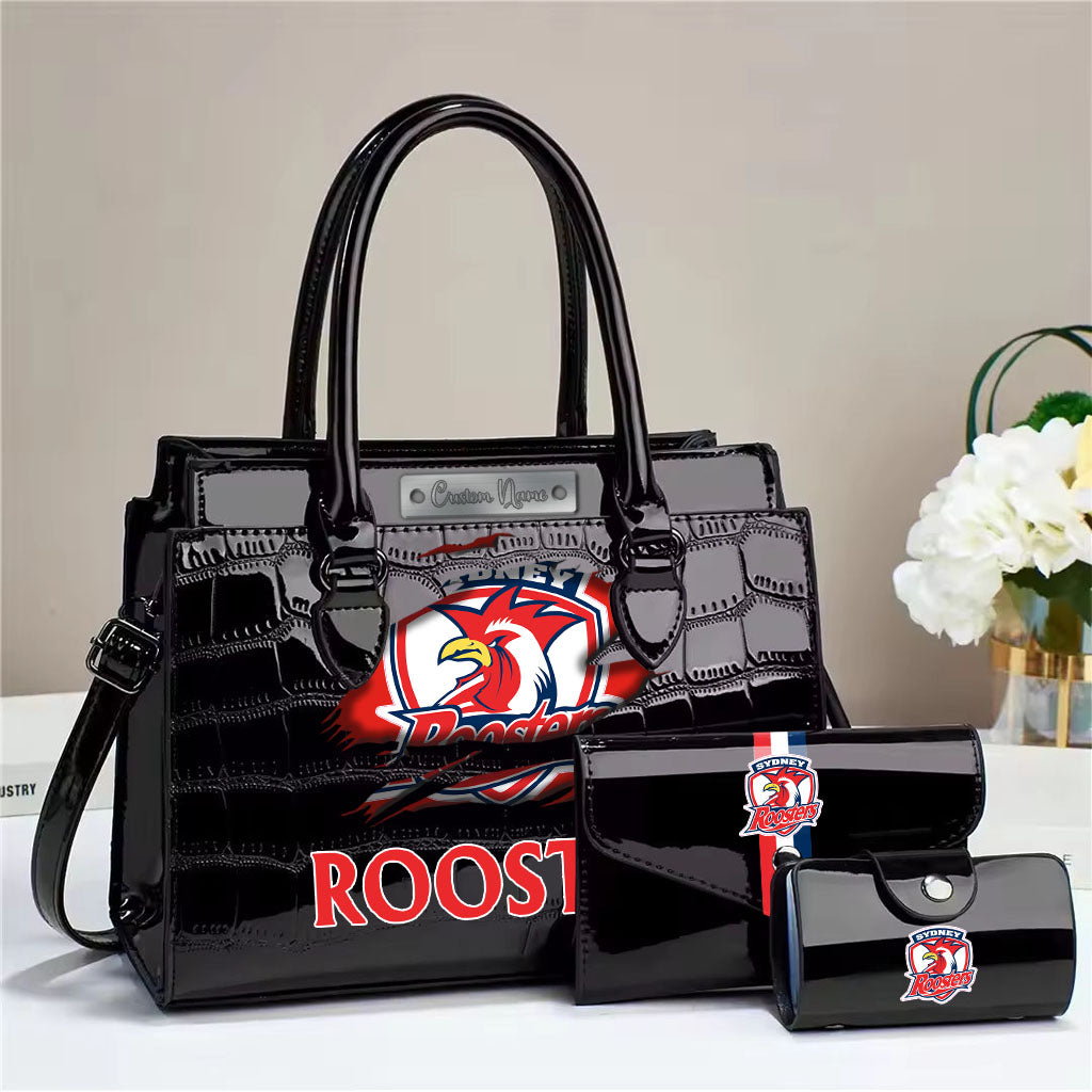LIMITED EDITION - NEW 15 SRT PERSONALIZED EMBOSSED THREE-PIECE HANDBAG SET