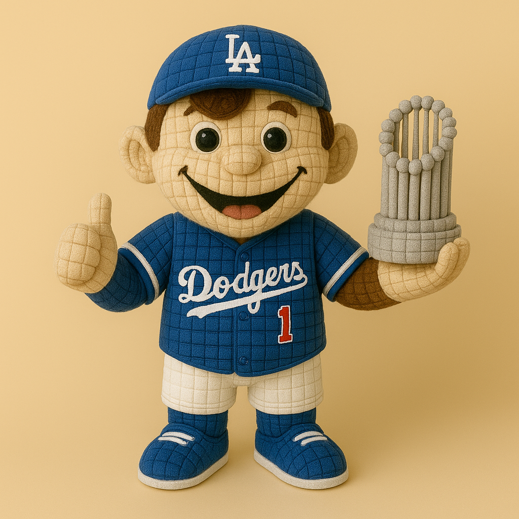 LIMITED EDITION - MLB 01 LAD LOS ANGELES DODGERS HANDMADE CROCHET