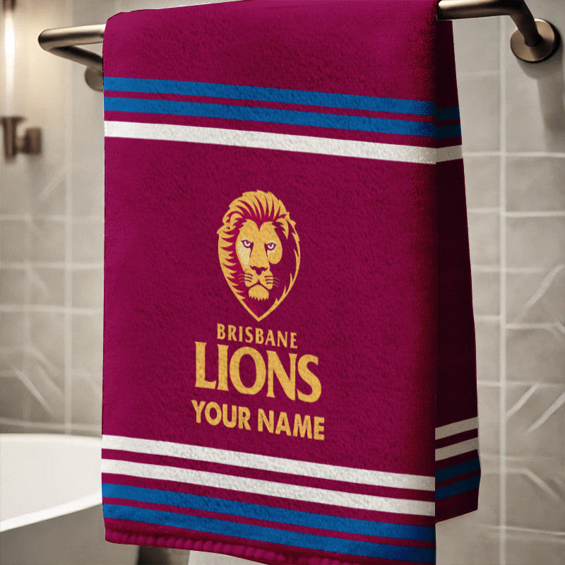 LIMITED EDITION - NEW 02 BBL PERSONALIZED BATH TOWEL GIFT FOR FANS