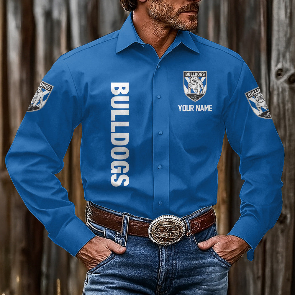 LIMITED EDITION - NEW 03 CBD CUSTOMIZED MEN'S LONG-SLEEVE BUTTON-UP SHIRT