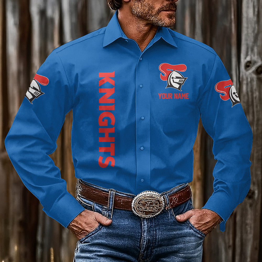 LIMITED EDITION - NEW 12 NCK CUSTOMIZED MEN'S LONG-SLEEVE BUTTON-UP SHIRT