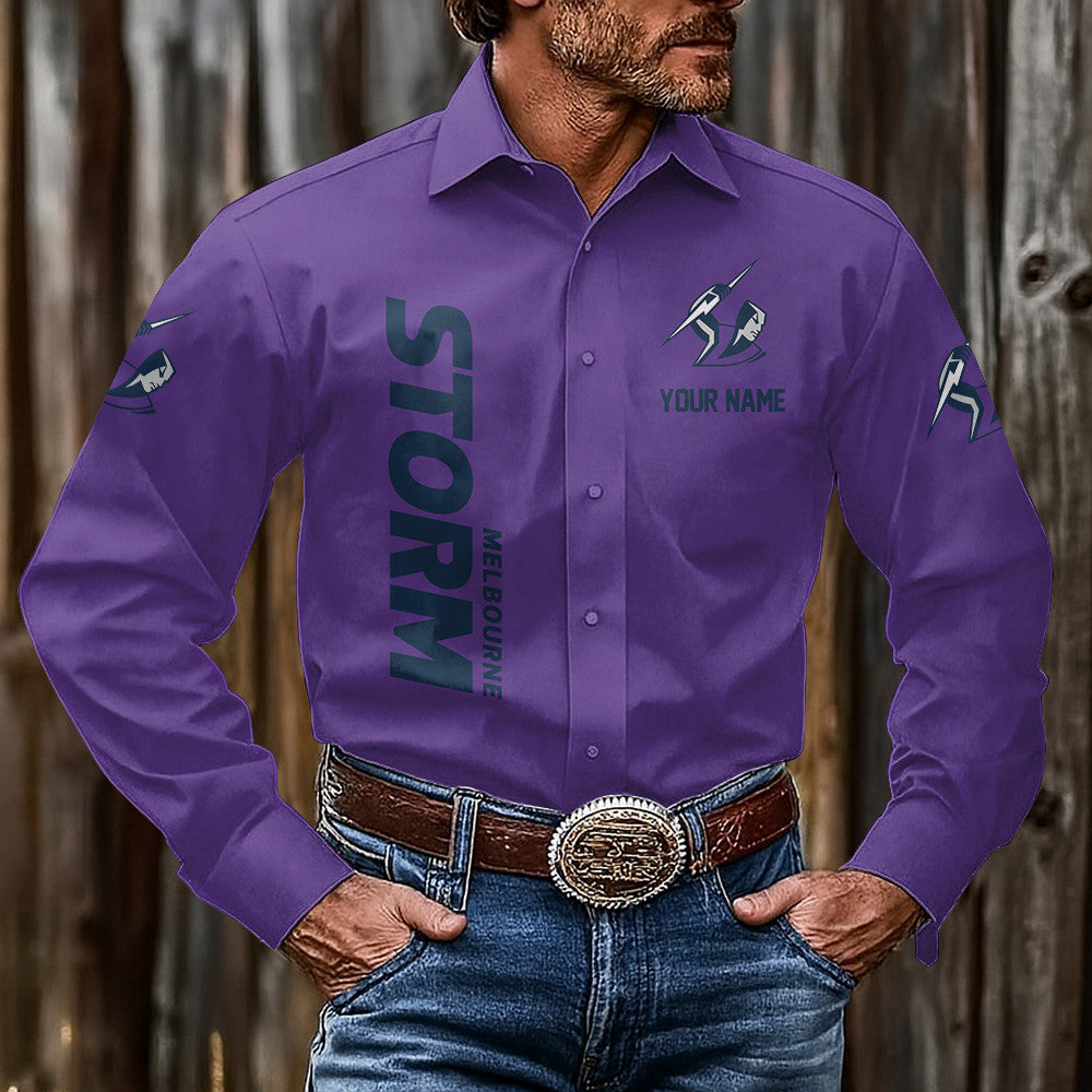 LIMITED EDITION - NEW 10 MBS CUSTOMIZED MEN'S LONG-SLEEVE BUTTON-UP SHIRT