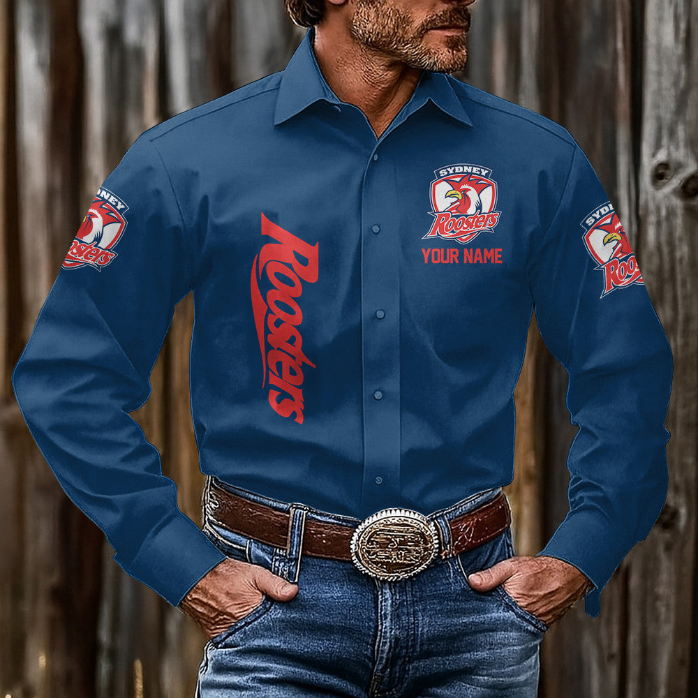 LIMITED EDITION - NEW 15 SRT CUSTOMIZED MEN'S LONG-SLEEVE BUTTON-UP SHIRT
