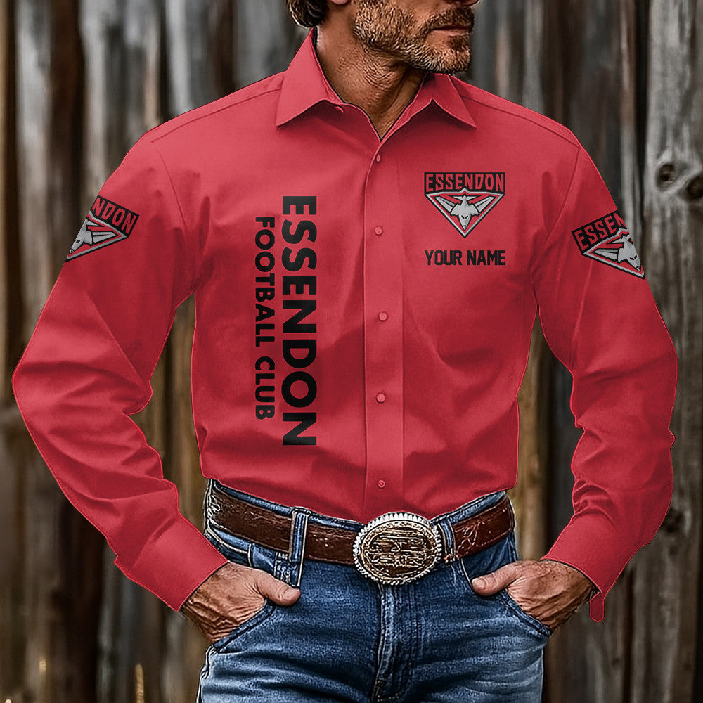 LIMITED EDITION - NEW 04 ESDB CUSTOMIZED MEN'S LONG-SLEEVE BUTTON-UP SHIRT