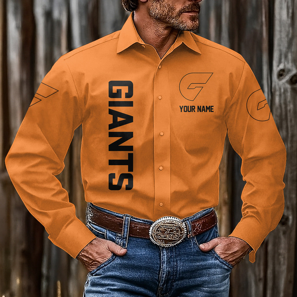 LIMITED EDITION - NEW 19 GWSG CUSTOMIZED MEN'S LONG-SLEEVE BUTTON-UP SHIRT
