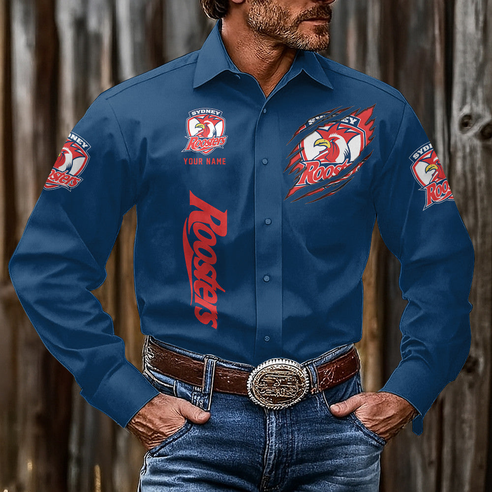 LIMITED EDITION - NEW 15 SRT CUSTOMIZED MEN'S LONG-SLEEVE BUTTON-UP SHIRT