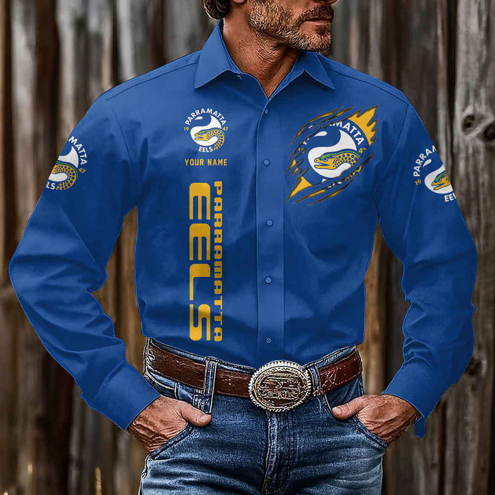 LIMITED EDITION - NEW 06 PME CUSTOMIZED MEN'S LONG-SLEEVE BUTTON-UP SHIRT