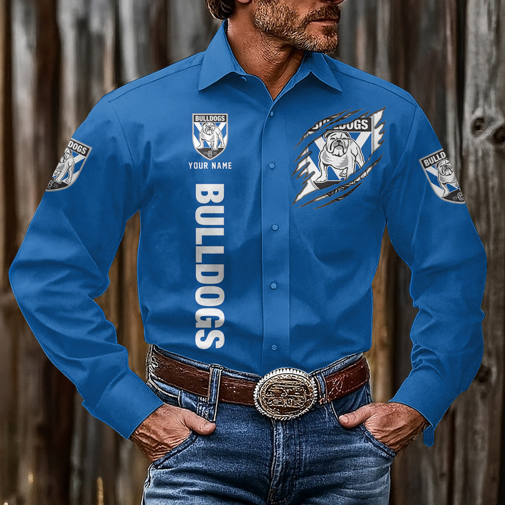 LIMITED EDITION - NEW 03 CBD CUSTOMIZED MEN'S LONG-SLEEVE BUTTON-UP SHIRT