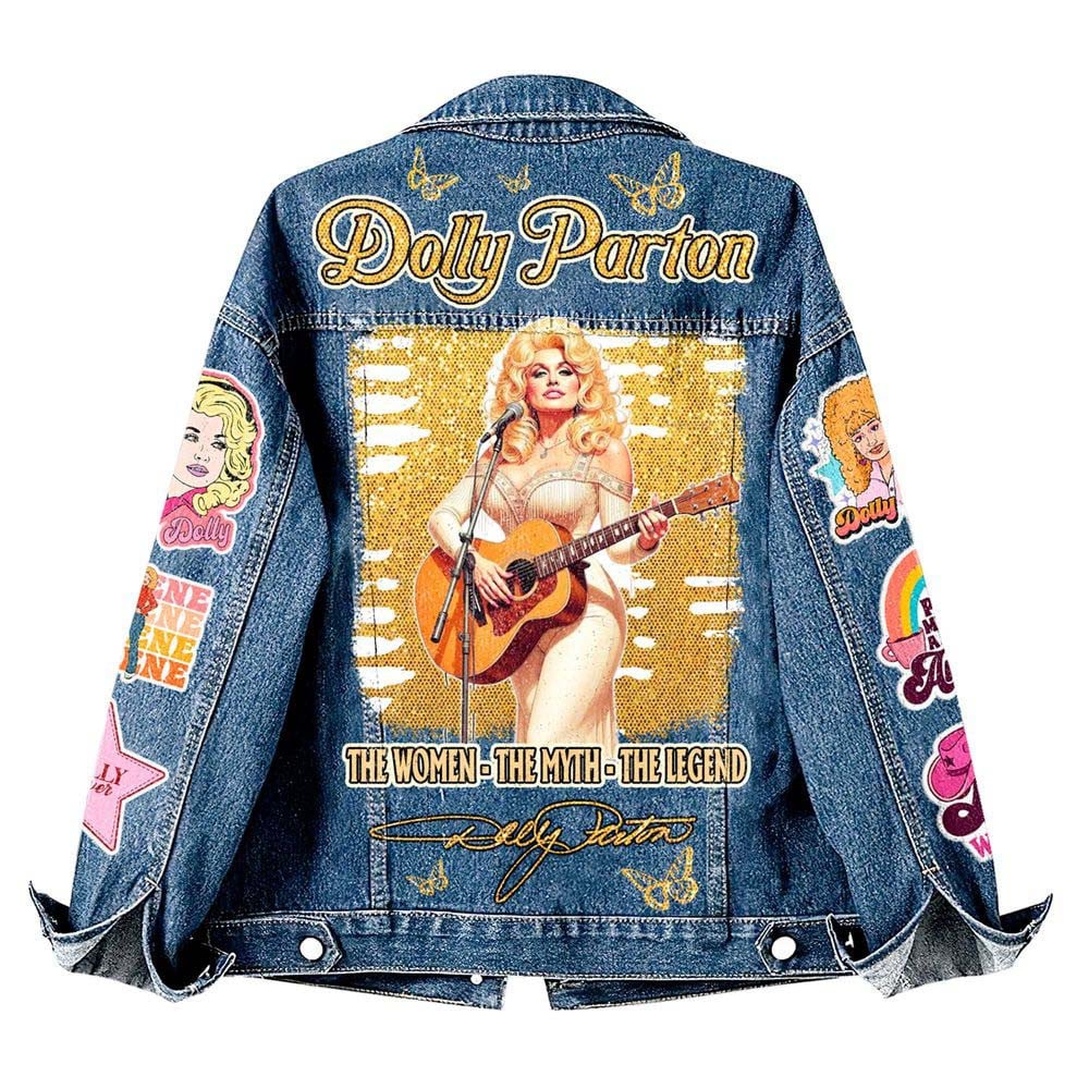 NEW PREMIUM DOLLY PARTON UNISEX DENIM JACKET