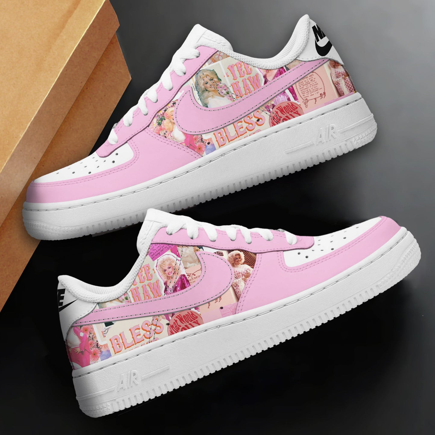 NEW PREMIUM DOLLY PARTON AF1 SNEAKERS GIFT FOR FANS