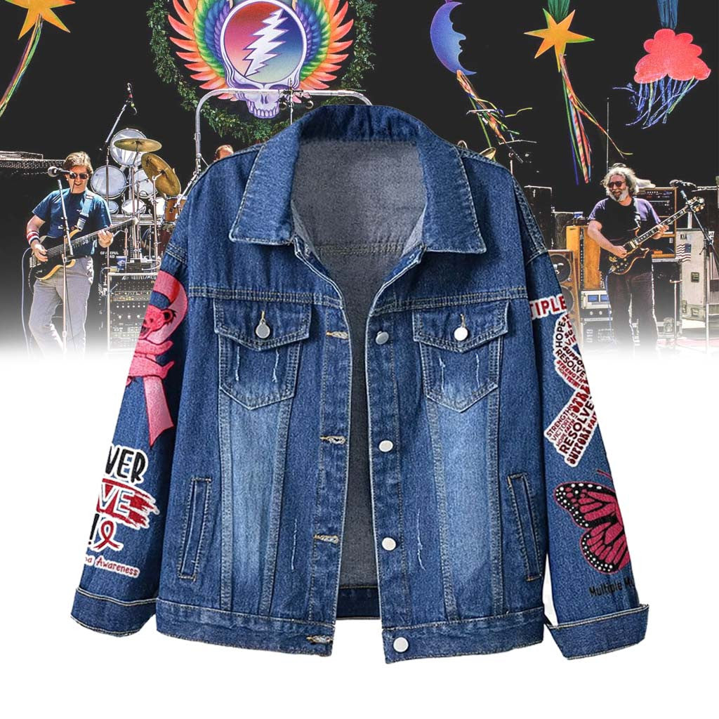 NEW PREMIUM GRATEFUL DEAD UNISEX DENIM JACKET