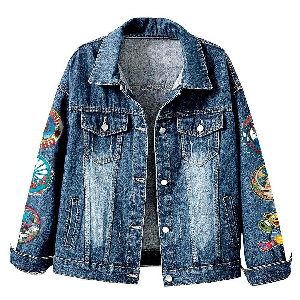 NEW PREMIUM GRATEFUL DEAD UNISEX DENIM JACKET