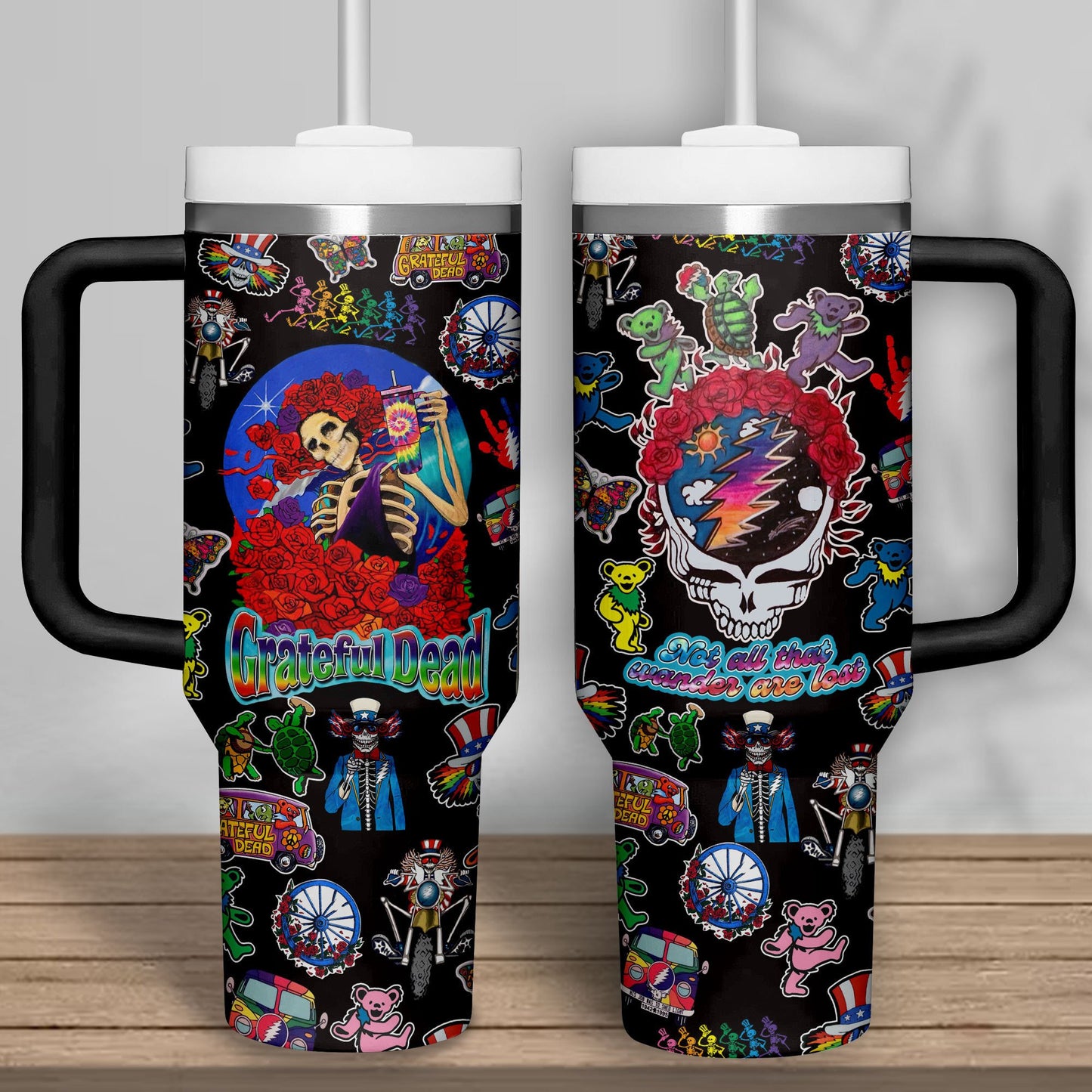 NEW PREMIUM GRATEFUL DEAD 40 OZ TUMBLER 02