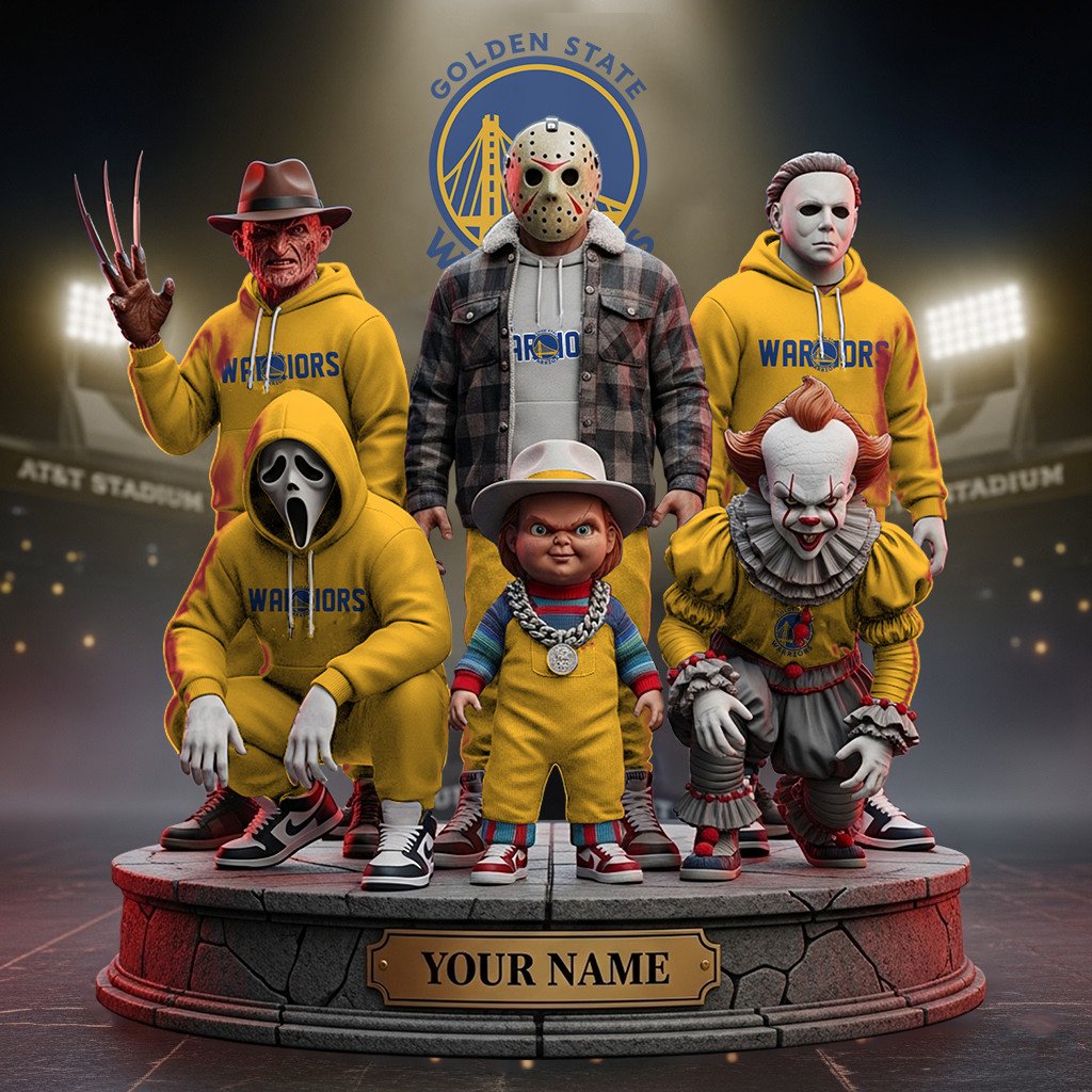 LIMITED EDITION - NEW CUSTOMIZED NBA12 GS GOLDEN STATE WARRIORS HORROR MOVIE ACRYLIC PLAQUE