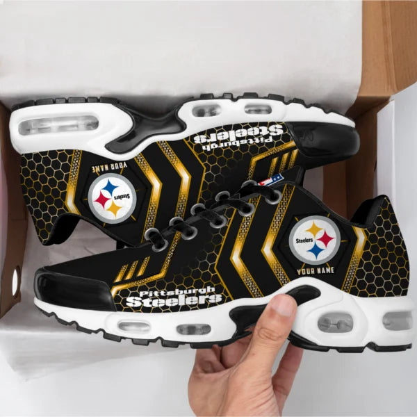 LIMITED EDITION - NEW CUSTOMIZED NFL14 PSB PITTSBURGH STEELERS UNISEX AIR MAX PLUS SNEAKERS