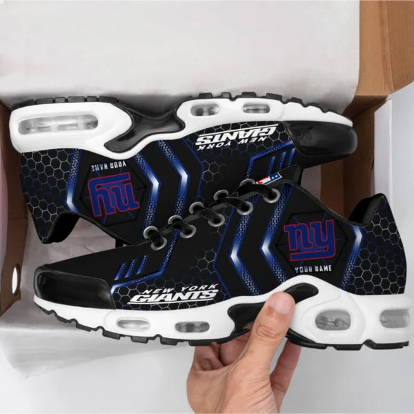 LIMITED EDITION - NEW CUSTOMIZED NFL32 NYG NEW YORK GIANTS UNISEX AIR MAX PLUS SNEAKERS