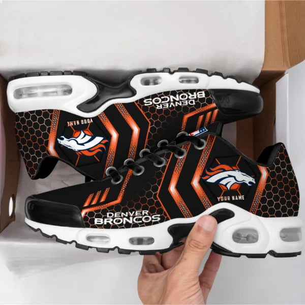 LIMITED EDITION - NEW CUSTOMIZED NFL13 DVB DENVER BRONCOS UNISEX AIR MAX PLUS SNEAKERS