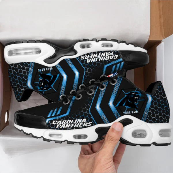 LIMITED EDITION - NEW CUSTOMIZED NFL23 CLP CAROLINA PANTHERS UNISEX AIR MAX PLUS SNEAKERS