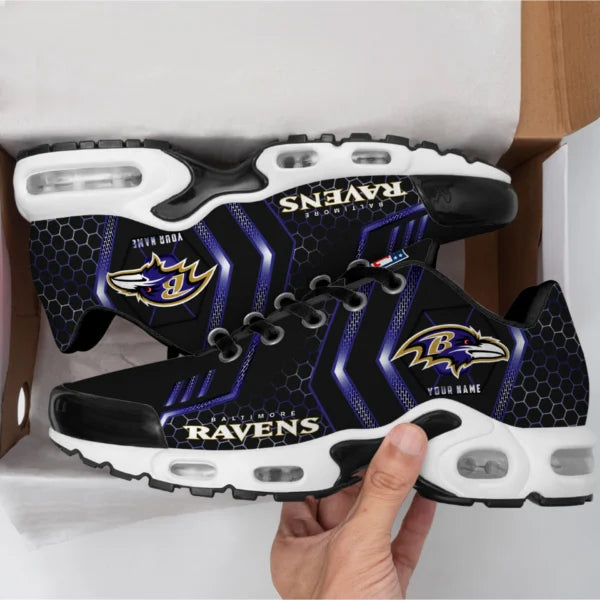 LIMITED EDITION - NEW CUSTOMIZED NFL28 BTR BALTIMORE RAVENS UNISEX AIR MAX PLUS SNEAKERS