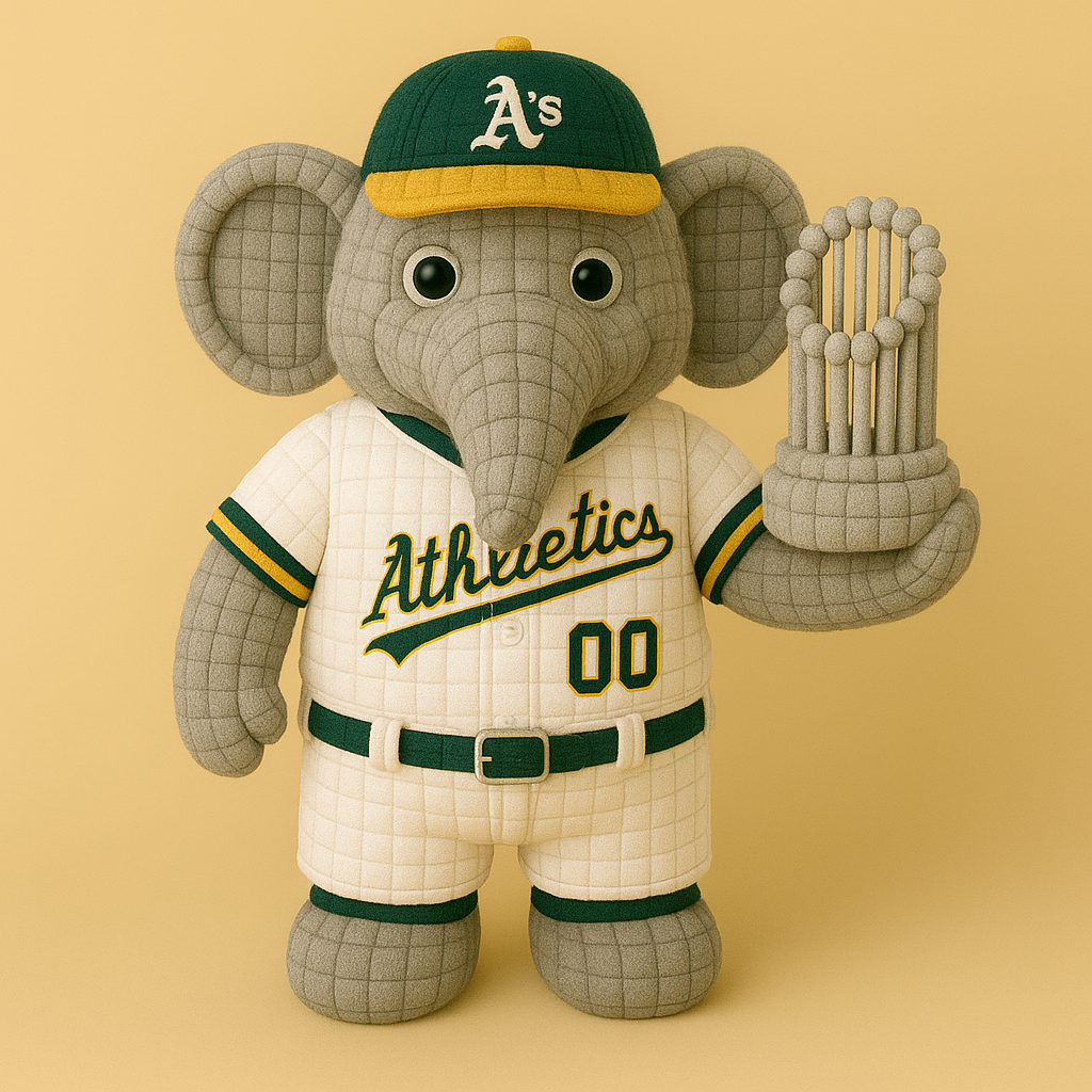 LIMITED EDITION - MLB 24 OAT OAKLAND ATHLETICS HANDMADE CROCHET