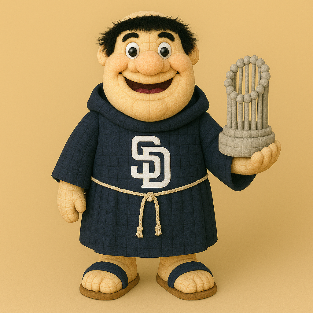 LIMITED EDITION - MLB 07 SDP SAN DIEGO PADRES HANDMADE CROCHET
