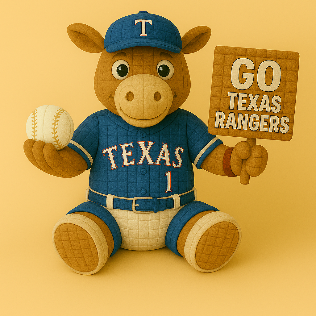 LIMITED EDITION - MLB 11 TRG TEXAS RANGERS HANDMADE CROCHET
