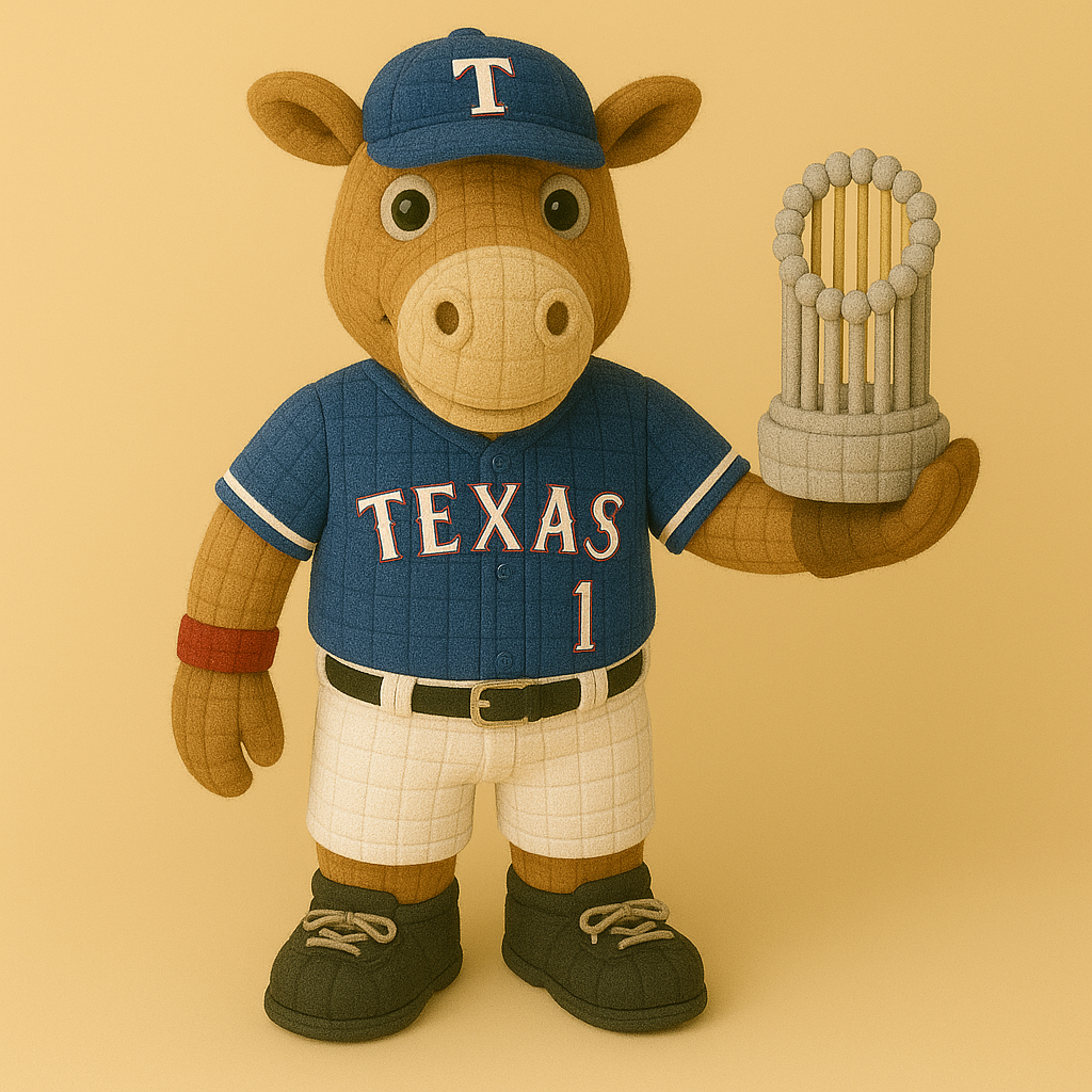 LIMITED EDITION - MLB 11 TRG TEXAS RANGERS HANDMADE CROCHET