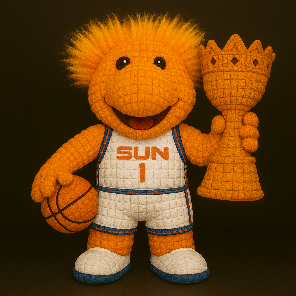 LIMITED EDITION - WNBA 03 CTS CONNECTICUT SUN HANDMADE CROCHET