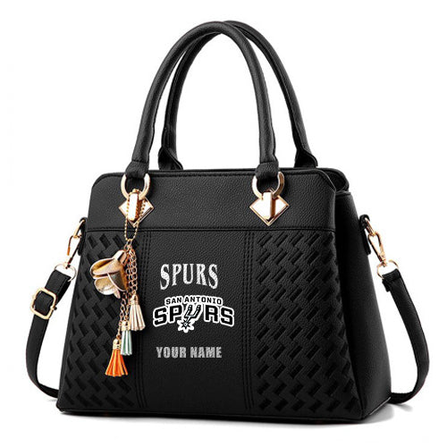 LIMITED EDITION - NEW CUSTOMIZED NBA23 SA SAN ANTONIO SPURS WOMEN'S HANDBAGS MULTICOLOR