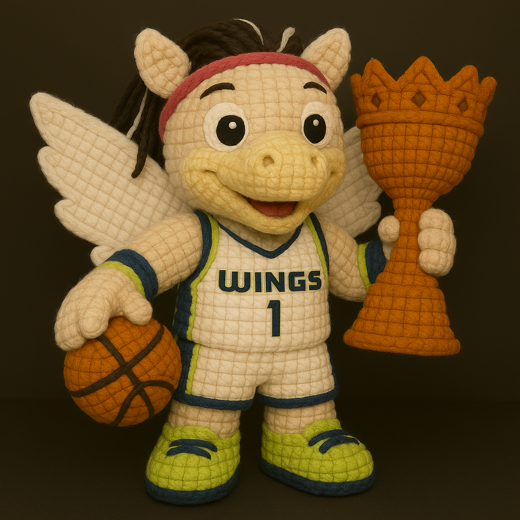 LIMITED EDITION - WNBA 11 DLW DALLAS WINGS HANDMADE CROCHET