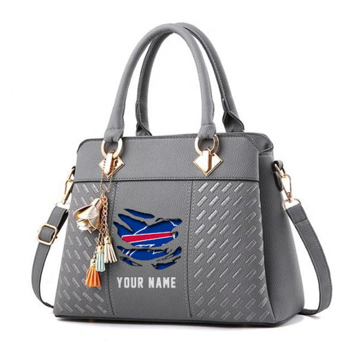 LIMITED EDITION - NEW CUSTOMIZED NFL03 BFB BUFFALO BILLS HANDBAG IN MULTIPLE COLORS