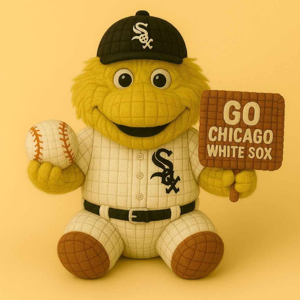 LIMITED EDITION - MLB 18 CWS CHICAGO WHITE SOX HANDMADE CROCHET